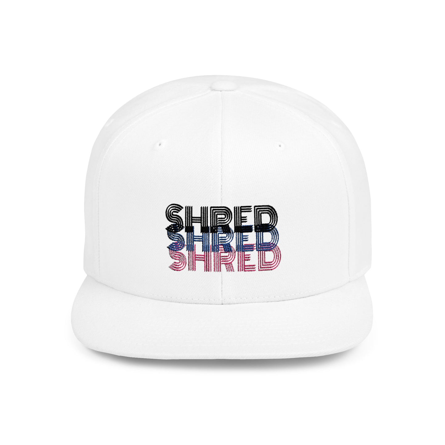 SHRED Flat Bill Snapback Hat