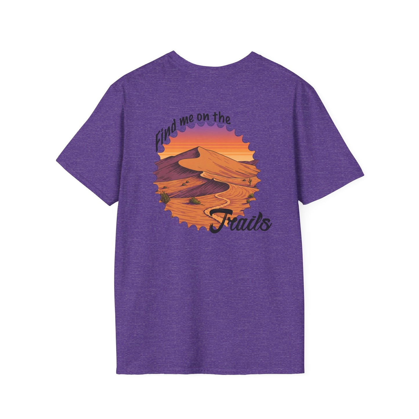 Find Me on the Trails Unisex Softstyle T-Shirt - Adventure Outdoor Tee