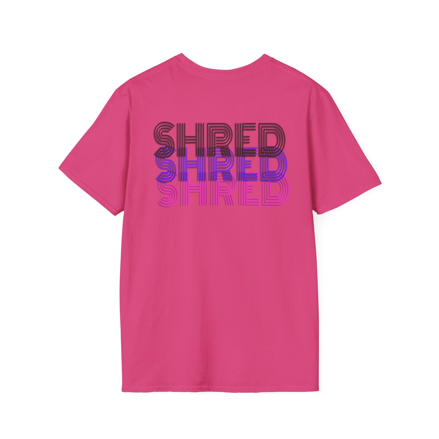 Shred Unisex Softstyle T-Shirt - Trendy Graphic Tee for Active Lifestyles