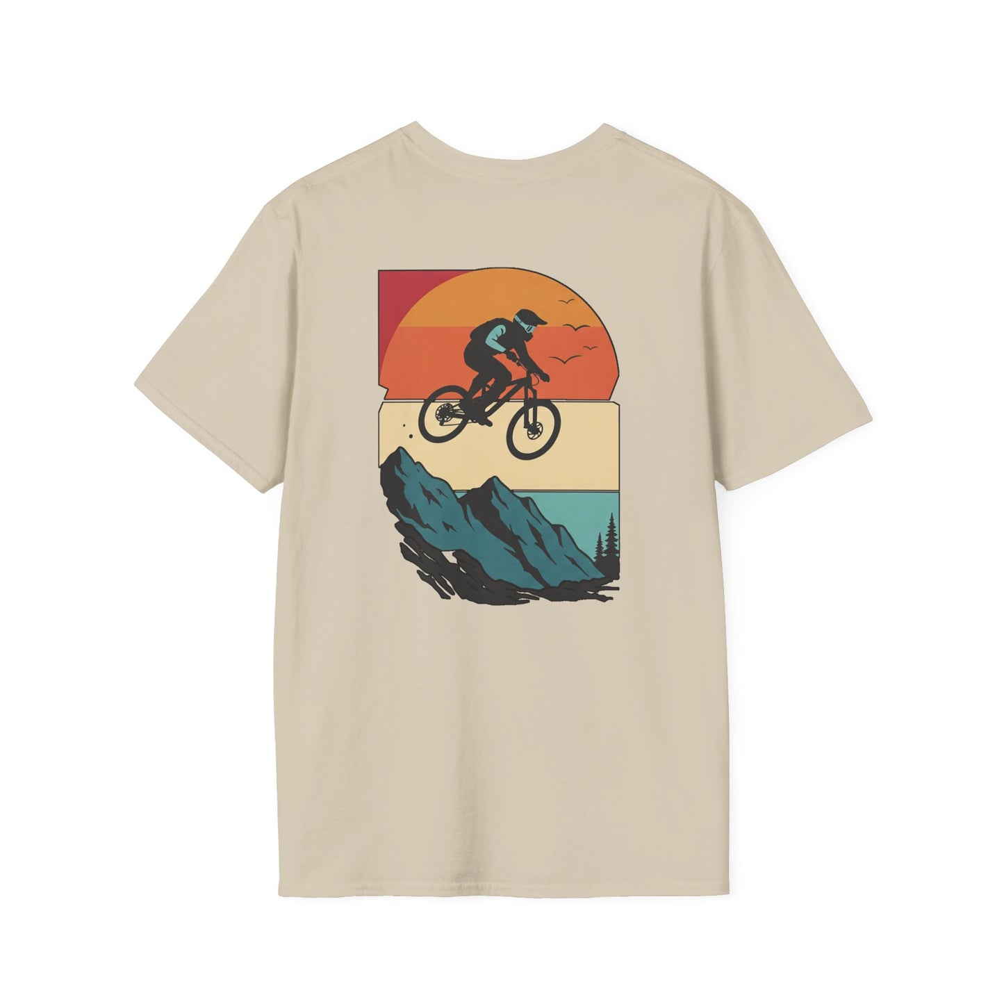 Mountain Biker Adventure Unisex Softstyle T-Shirt