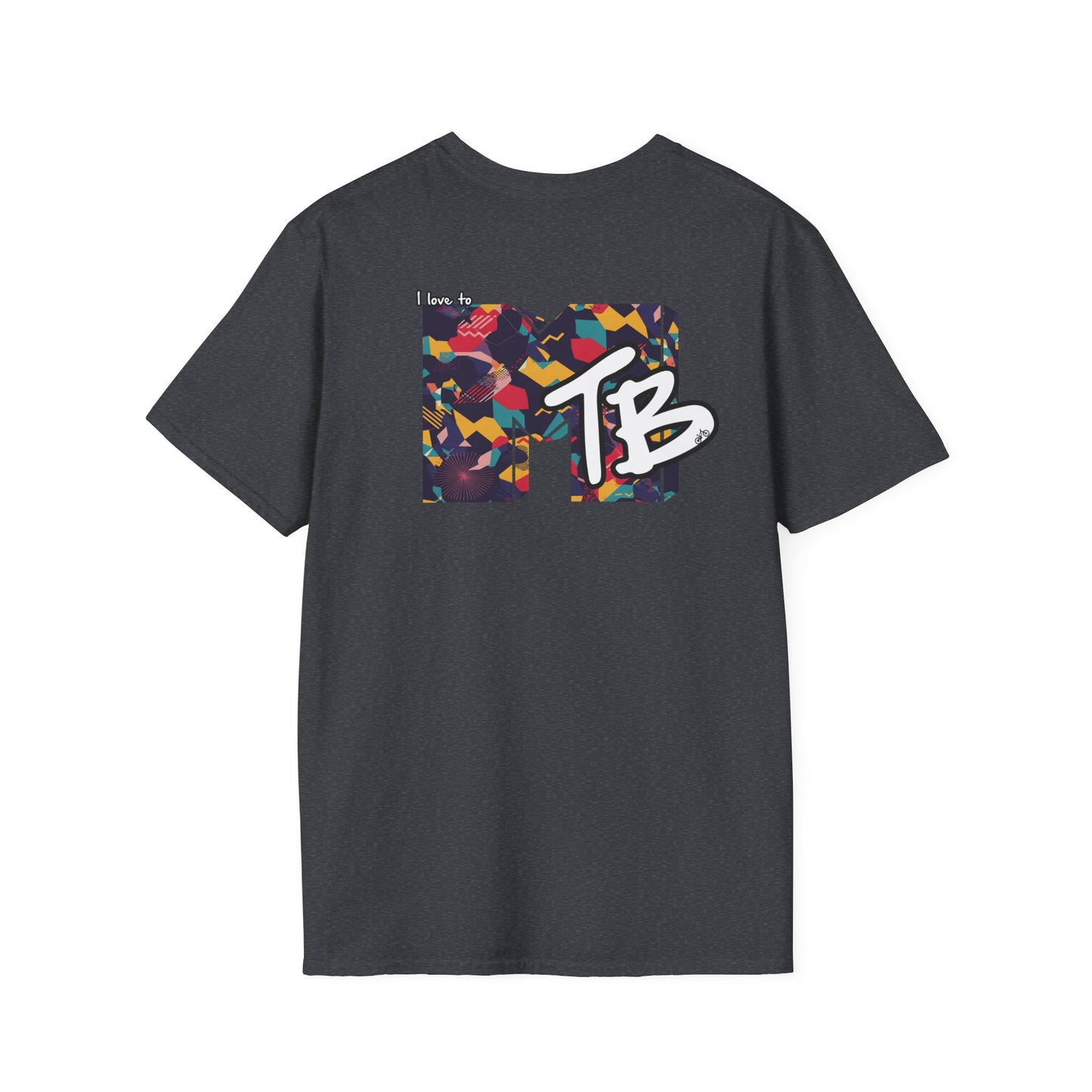 Unisex Softstyle T-Shirt - 'I Love to MTB' Graphic Tee