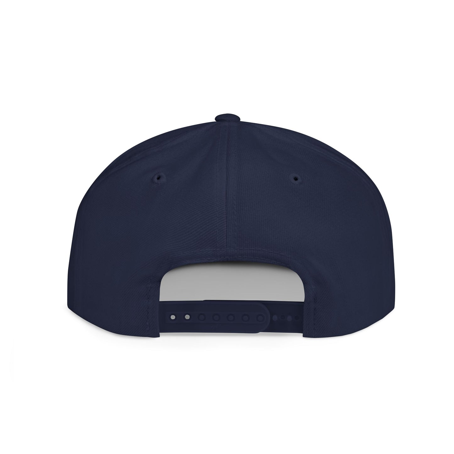 Stylish Flat Bill Snapback Hat with Bicycle Design