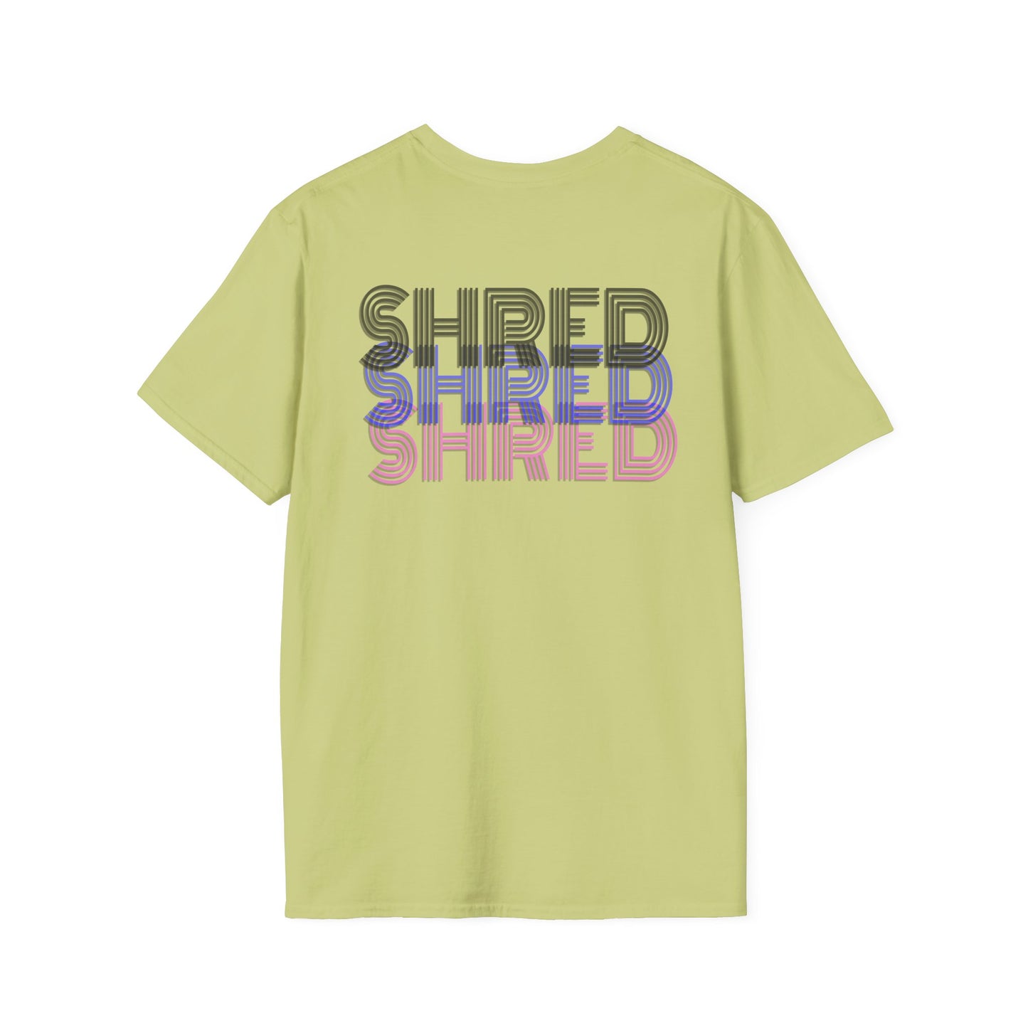 Shred Unisex Softstyle T-Shirt - Trendy Graphic Tee for Active Lifestyles