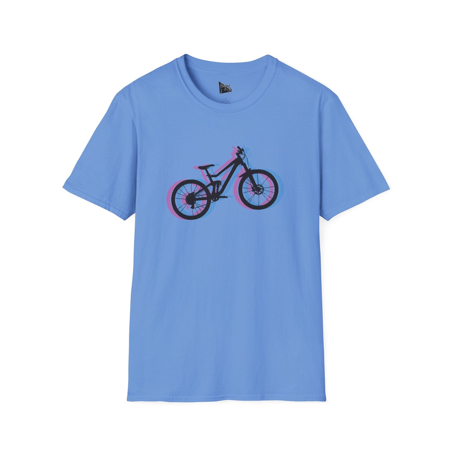 Unisex Softstyle T-Shirt - Retro Bike Design for Cycling Enthusiasts