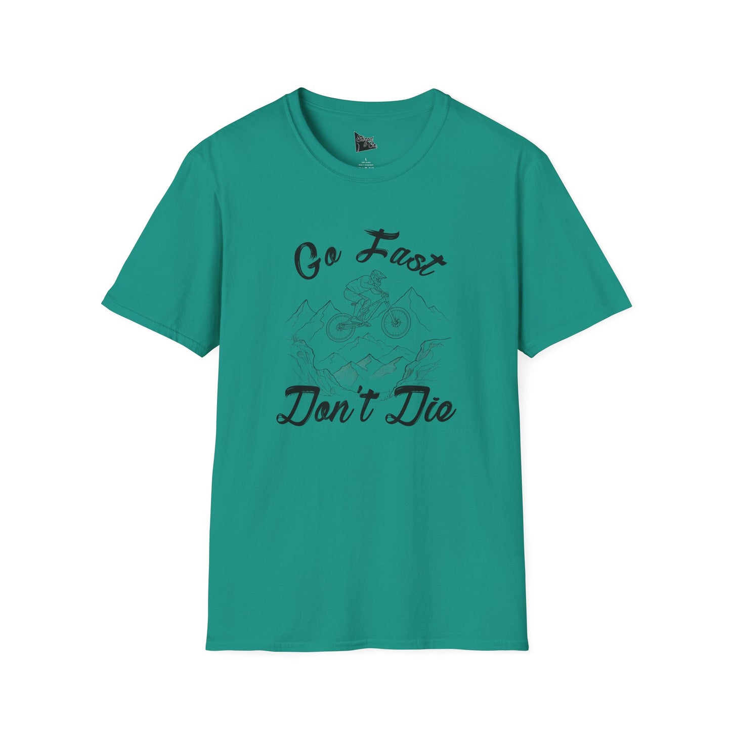 Adventure-Inspired Unisex Softstyle T-Shirt - 'Go Fast, Don't Die'