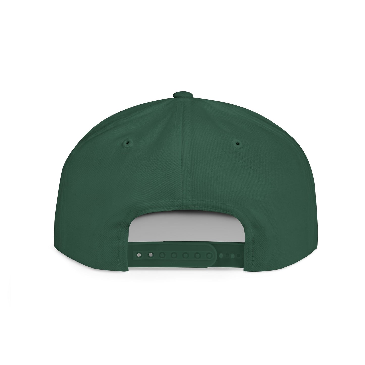 Stylish Flat Bill Snapback Hat with Bicycle Design