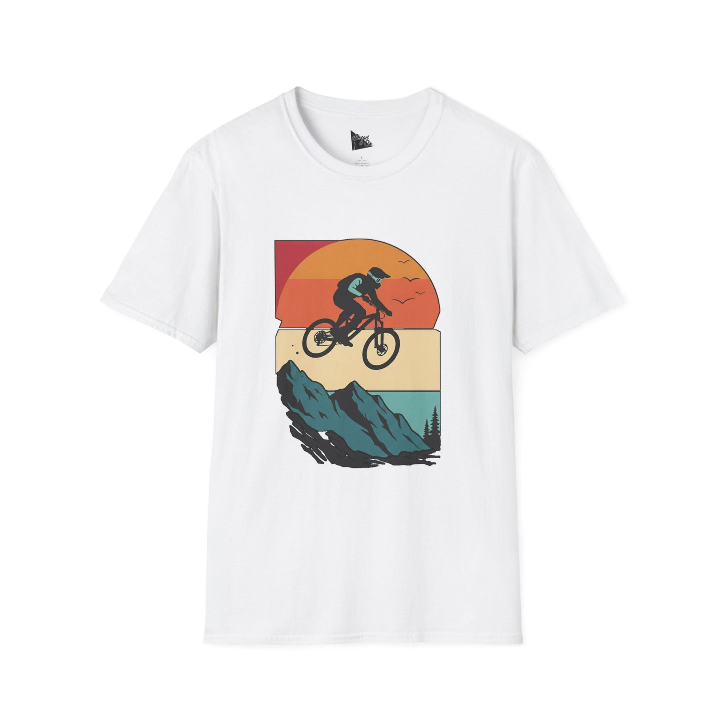 Mountain Biker Adventure Unisex Softstyle T-Shirt