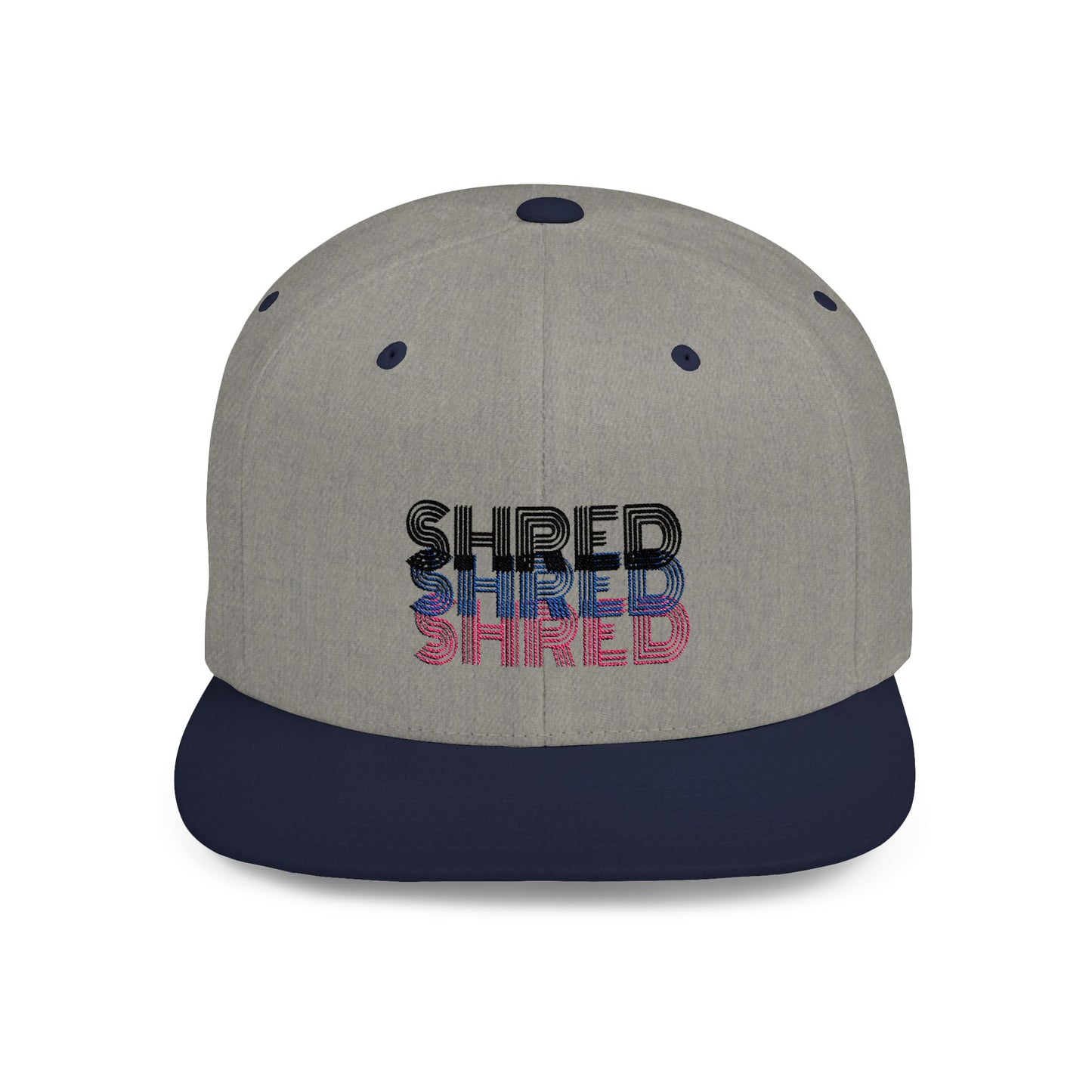 SHRED Flat Bill Snapback Hat