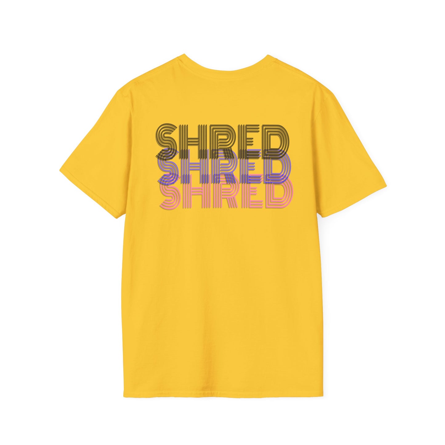 Shred Unisex Softstyle T-Shirt - Trendy Graphic Tee for Active Lifestyles