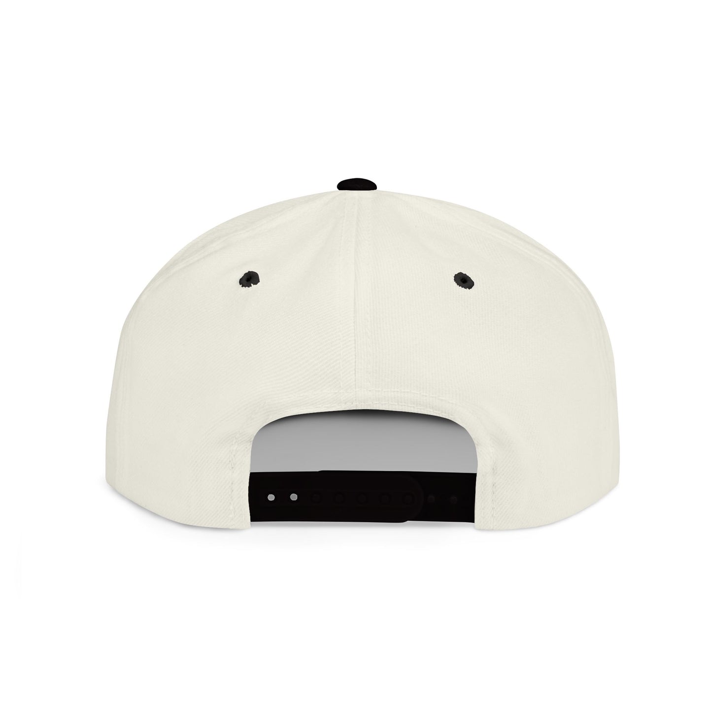 Stylish Flat Bill Snapback Hat with Bicycle Design