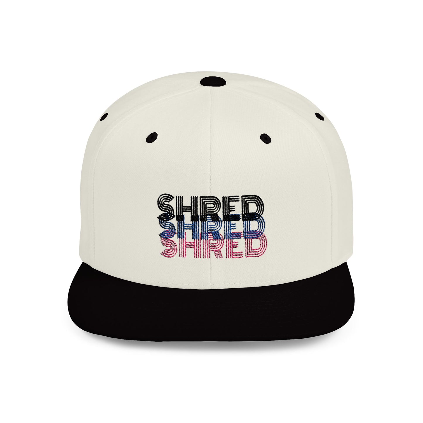 SHRED Flat Bill Snapback Hat