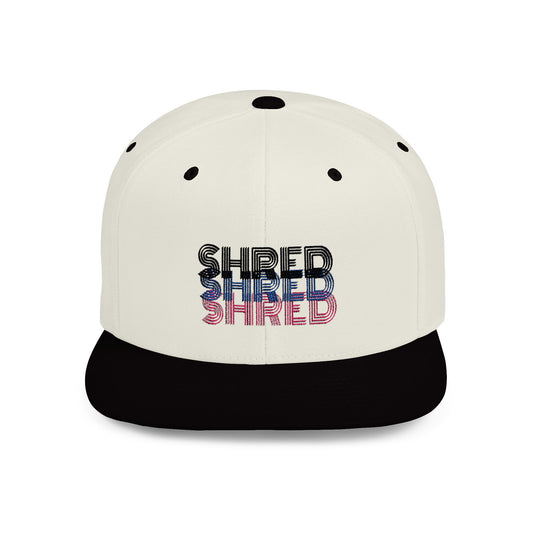 SHRED Flat Bill Snapback Hat