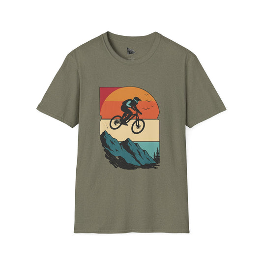 Mountain Biker Adventure Unisex Softstyle T-Shirt