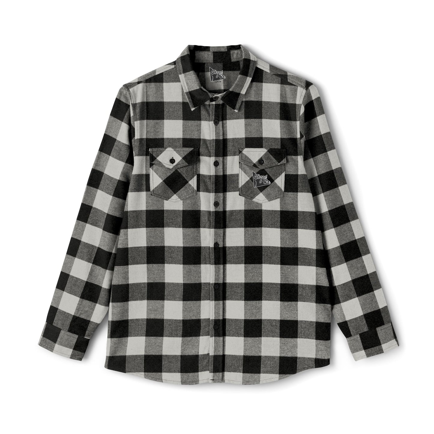 Unisex Flannel Shirt - ‘Shred’ Graphic Plaid Shirt