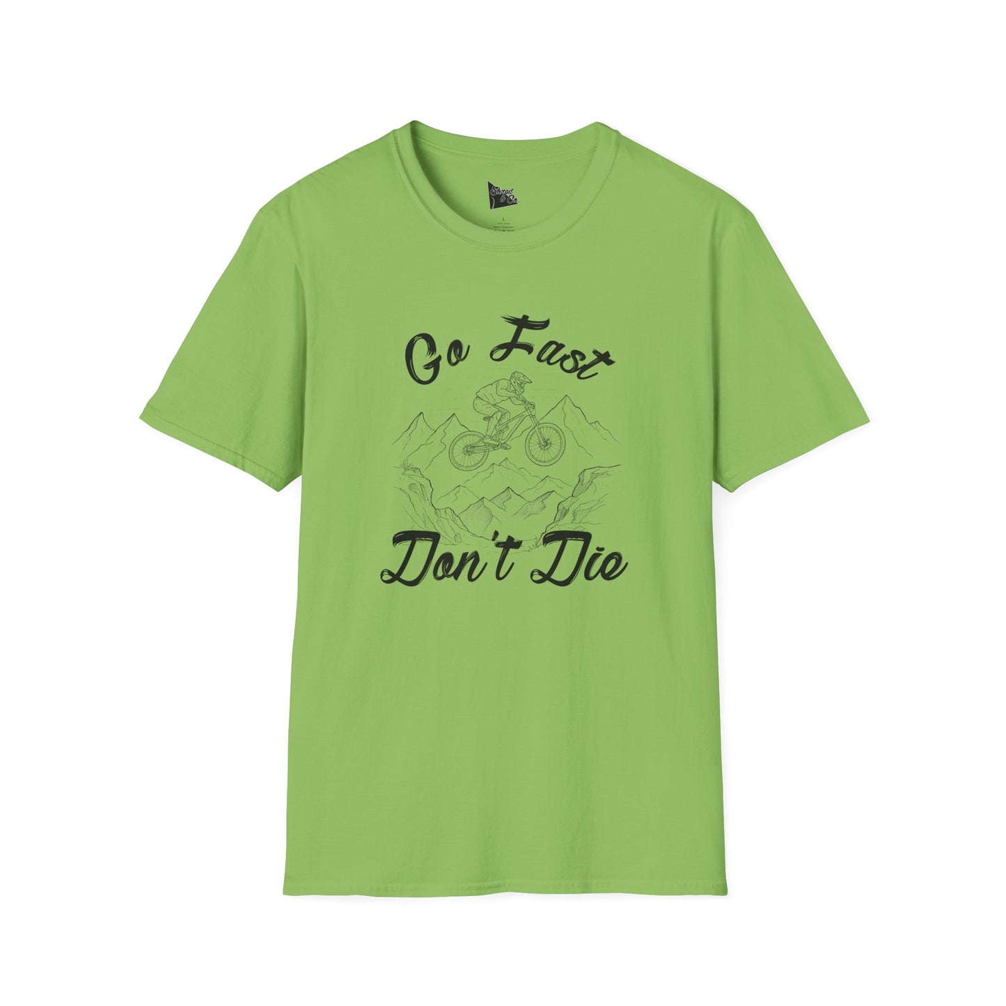 Adventure-Inspired Unisex Softstyle T-Shirt - 'Go Fast, Don't Die'