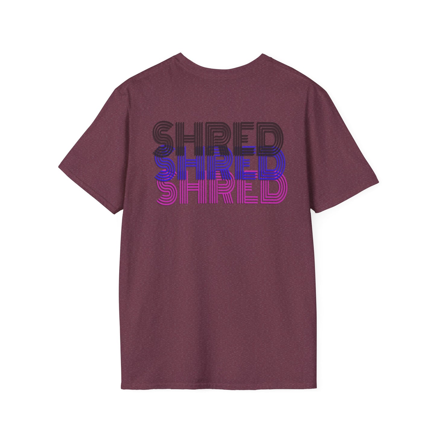 Shred Unisex Softstyle T-Shirt - Trendy Graphic Tee for Active Lifestyles