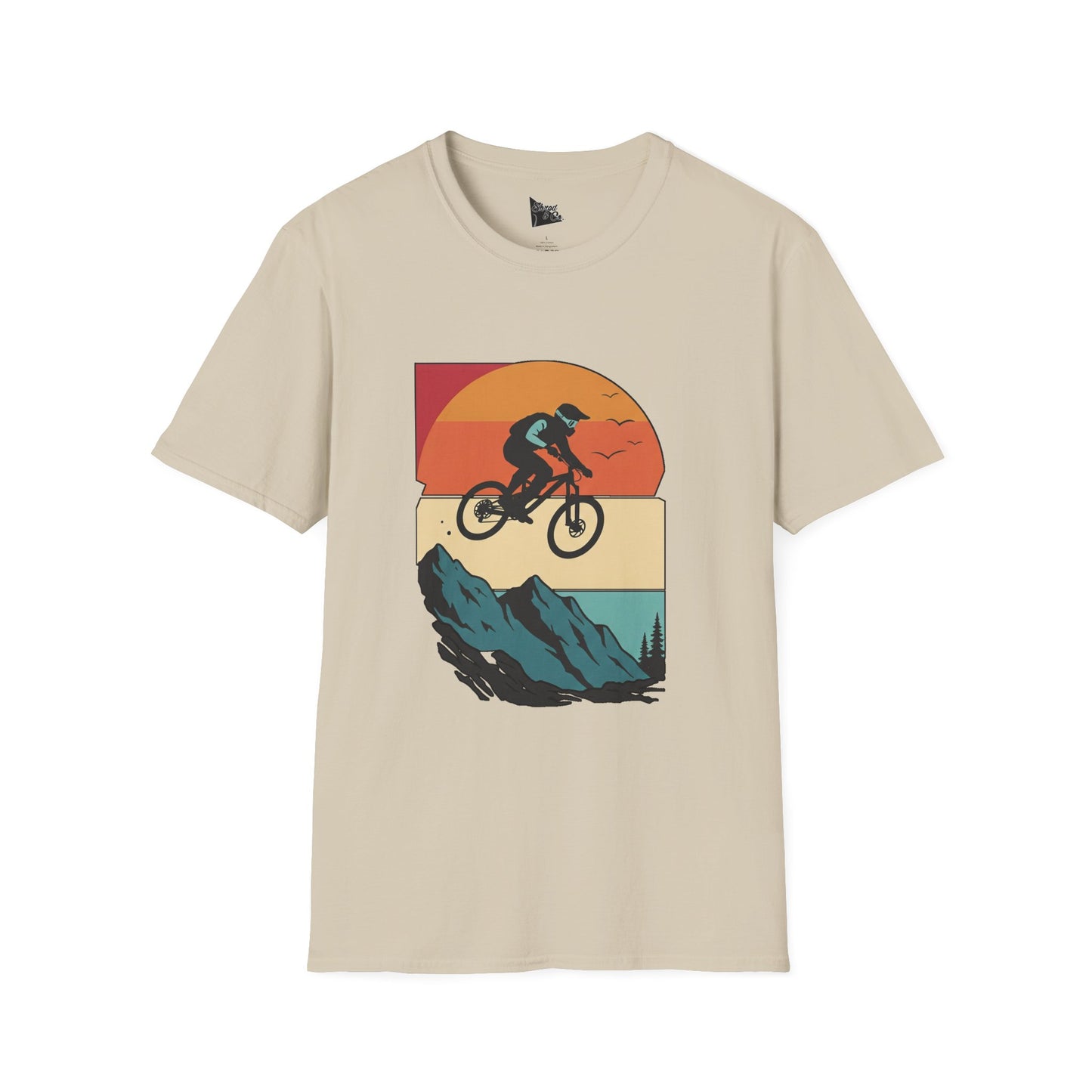 Mountain Biker Adventure Unisex Softstyle T-Shirt