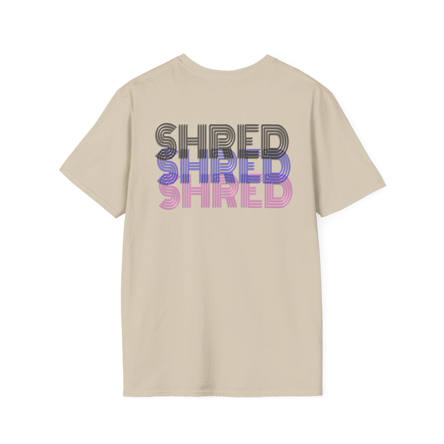 Shred Unisex Softstyle T-Shirt - Trendy Graphic Tee for Active Lifestyles