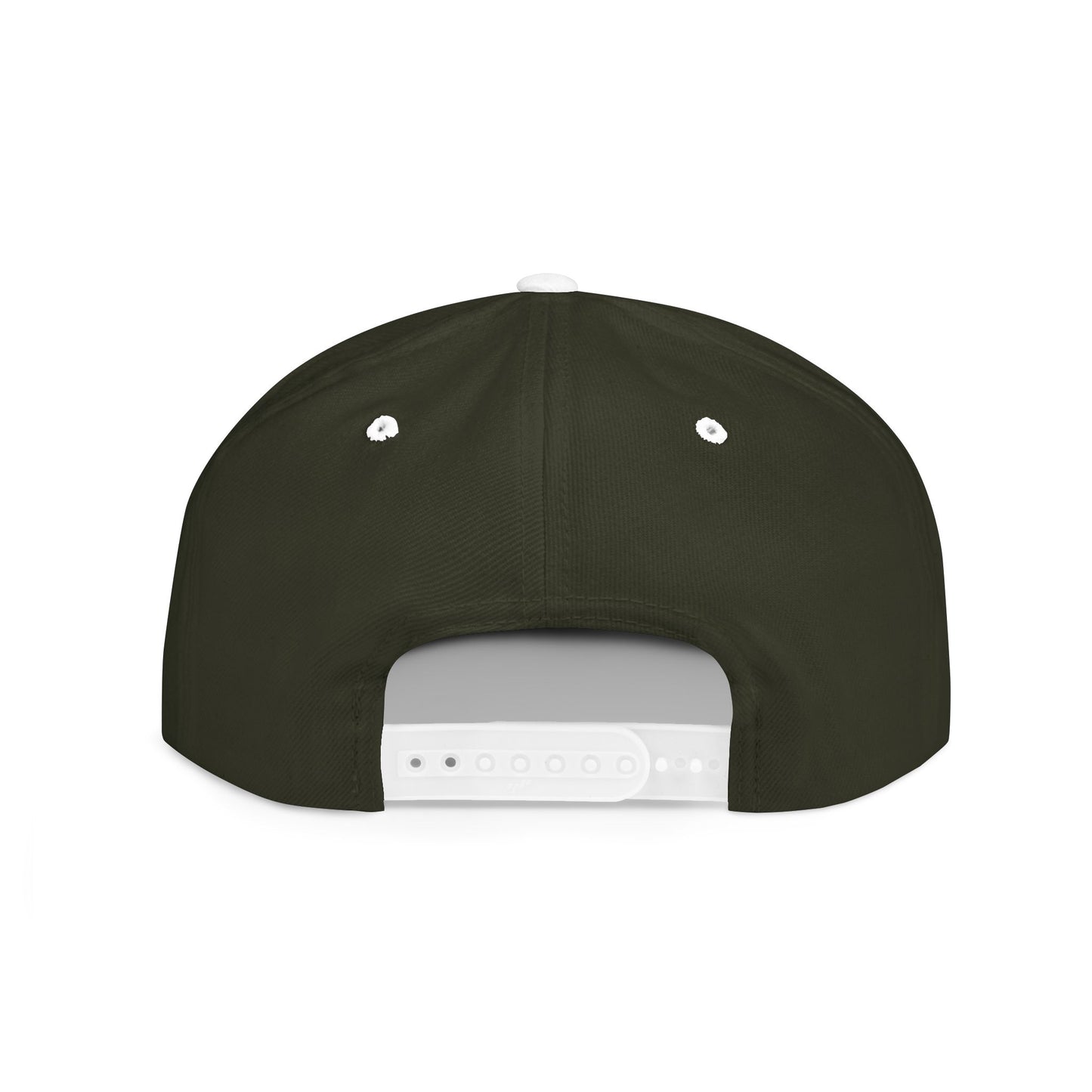 Stylish Flat Bill Snapback Hat with Bicycle Design