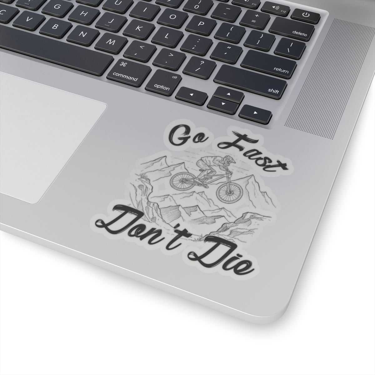 Adventure Kiss-Cut Stickers - 'Go Fast Don't Die'