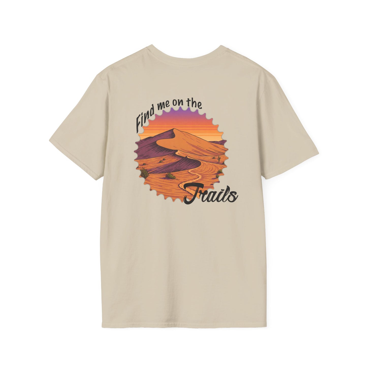 Find Me on the Trails Unisex Softstyle T-Shirt - Adventure Outdoor Tee