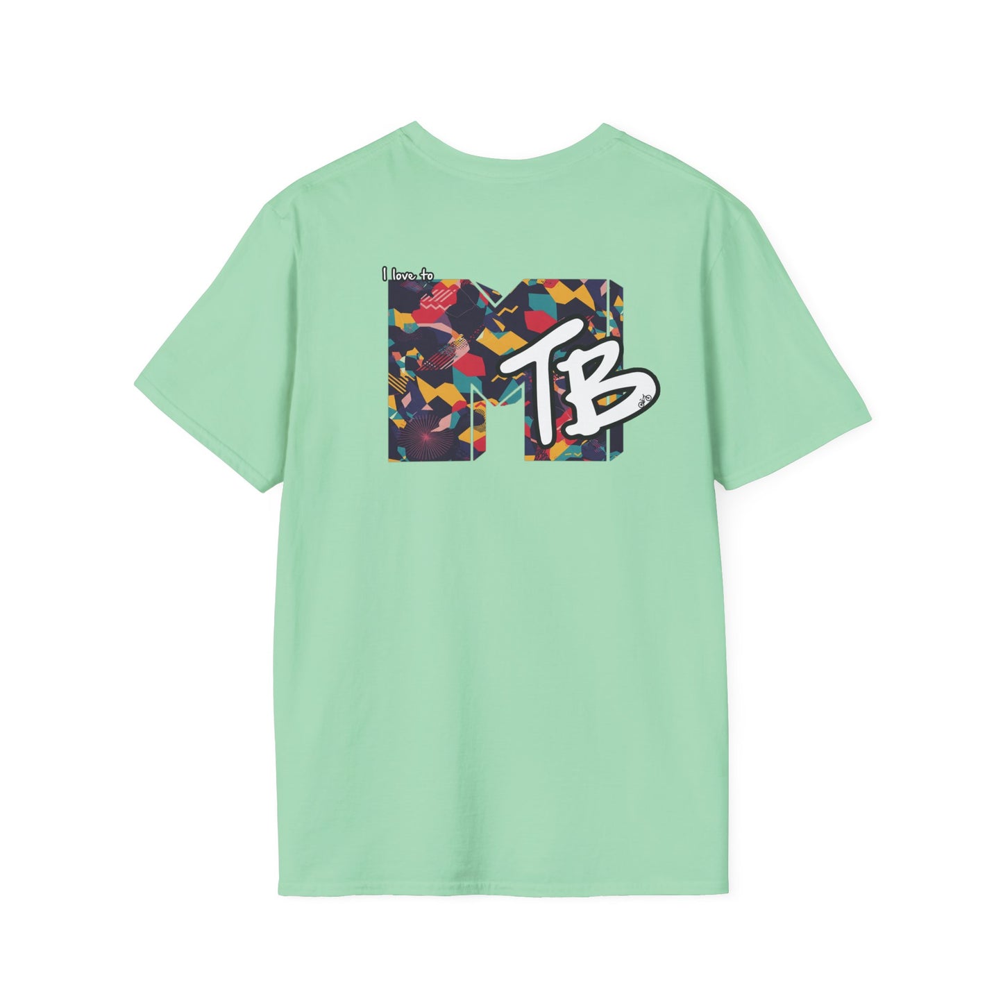 Unisex Softstyle T-Shirt - 'I Love to MTB' Graphic Tee