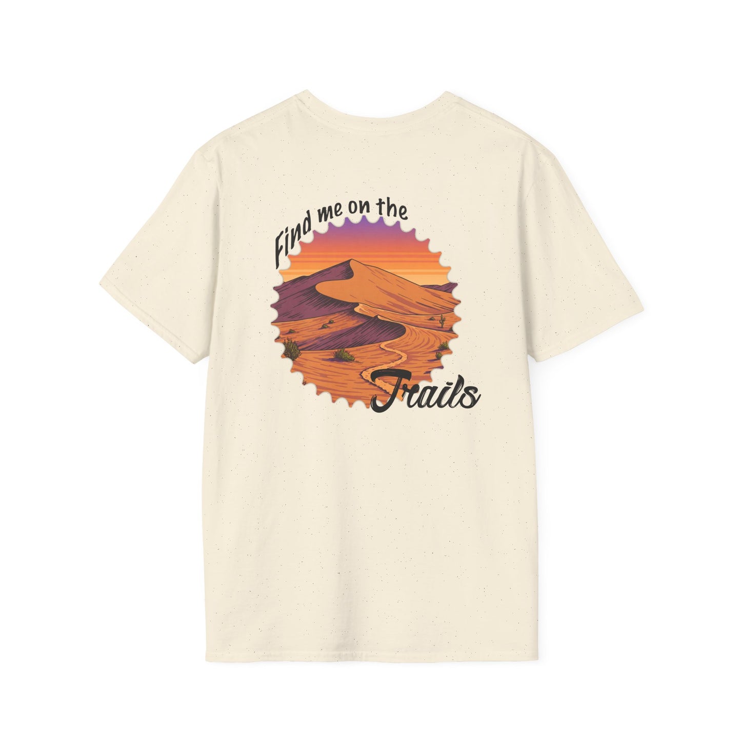 Find Me on the Trails Unisex Softstyle T-Shirt - Adventure Outdoor Tee