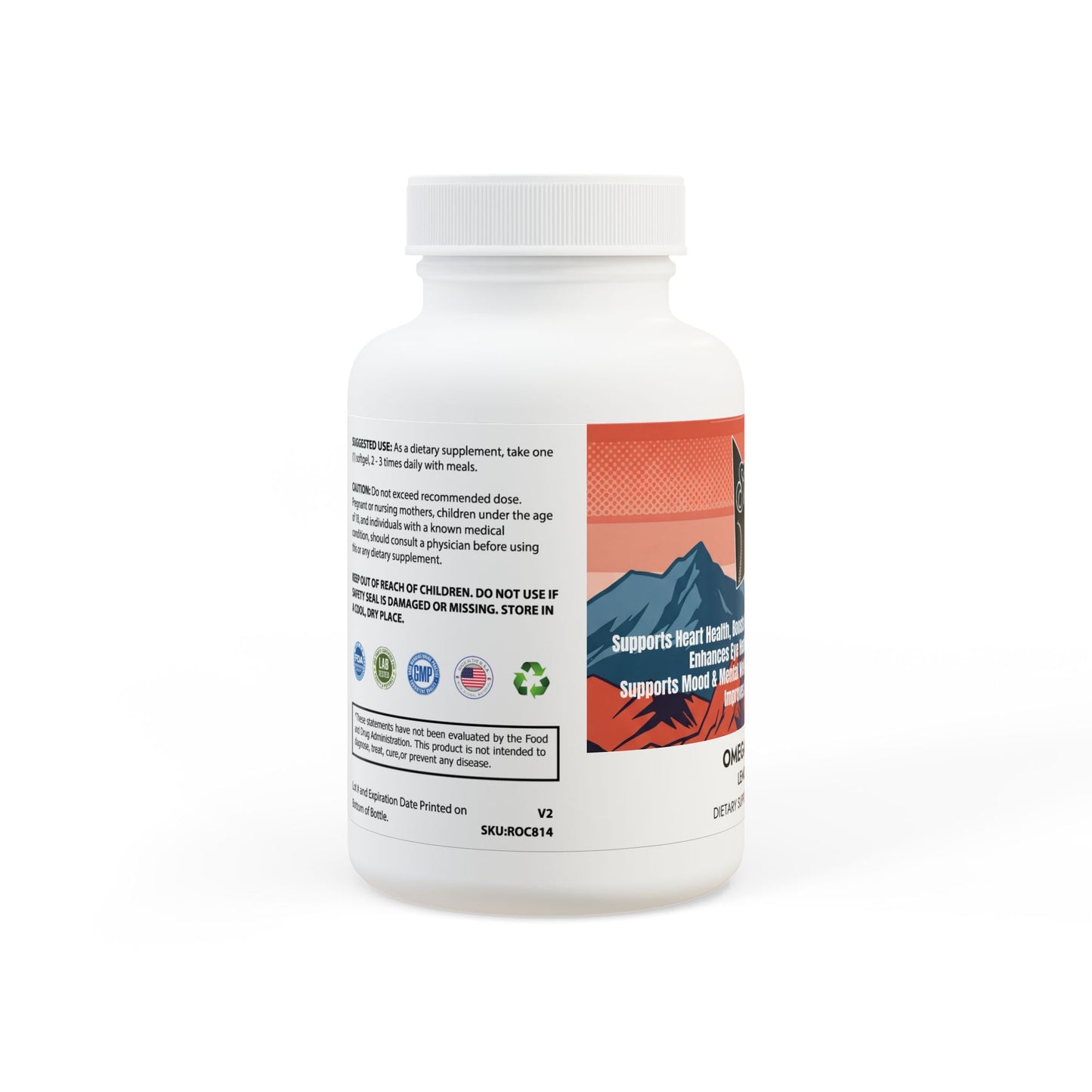 Omega 3 Fish Oil Supplement (60 Softgels)