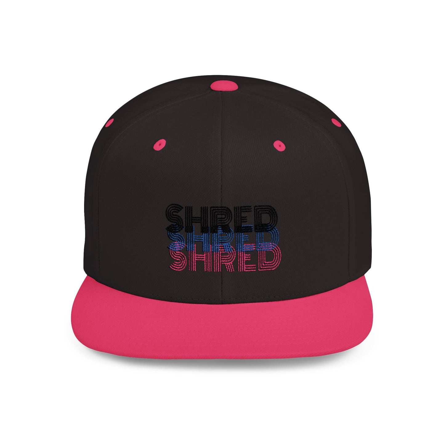 SHRED Flat Bill Snapback Hat