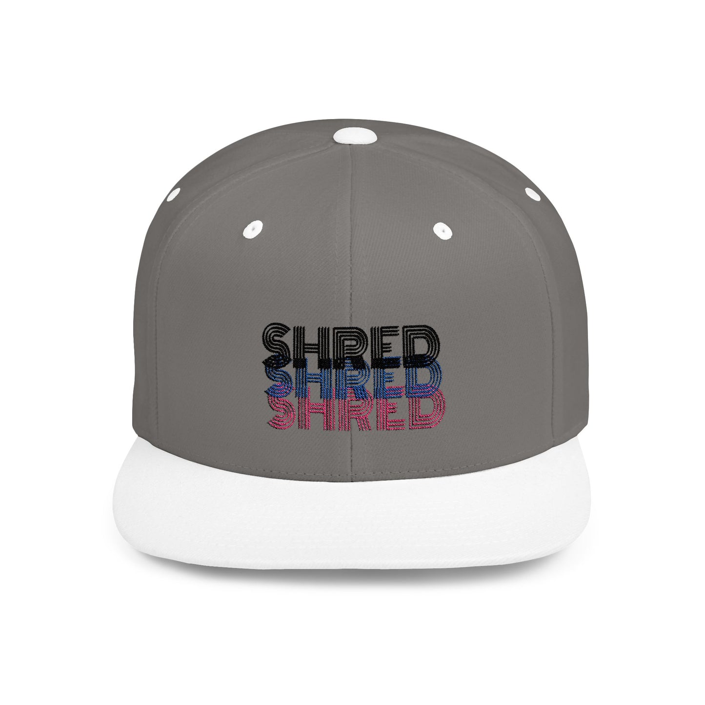 SHRED Flat Bill Snapback Hat