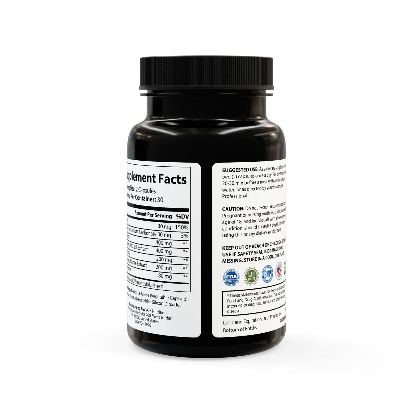 L-Arginine Supplement (60 Capsules)